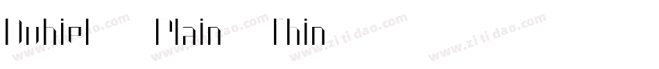 Dubiel (Plain)Thin字体转换